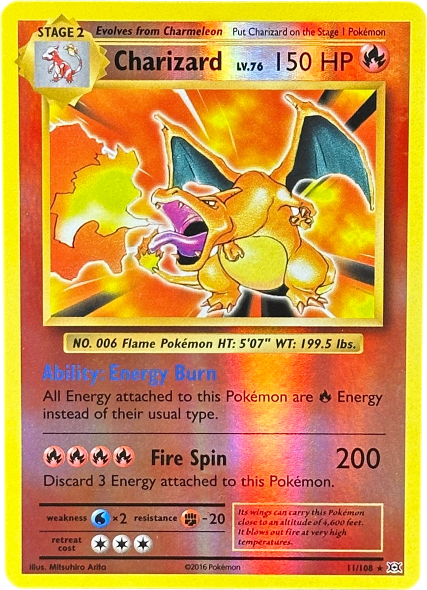 Pokemon - Charizard Reverse Holo - XY Evolutions - Mega Cash Sydney