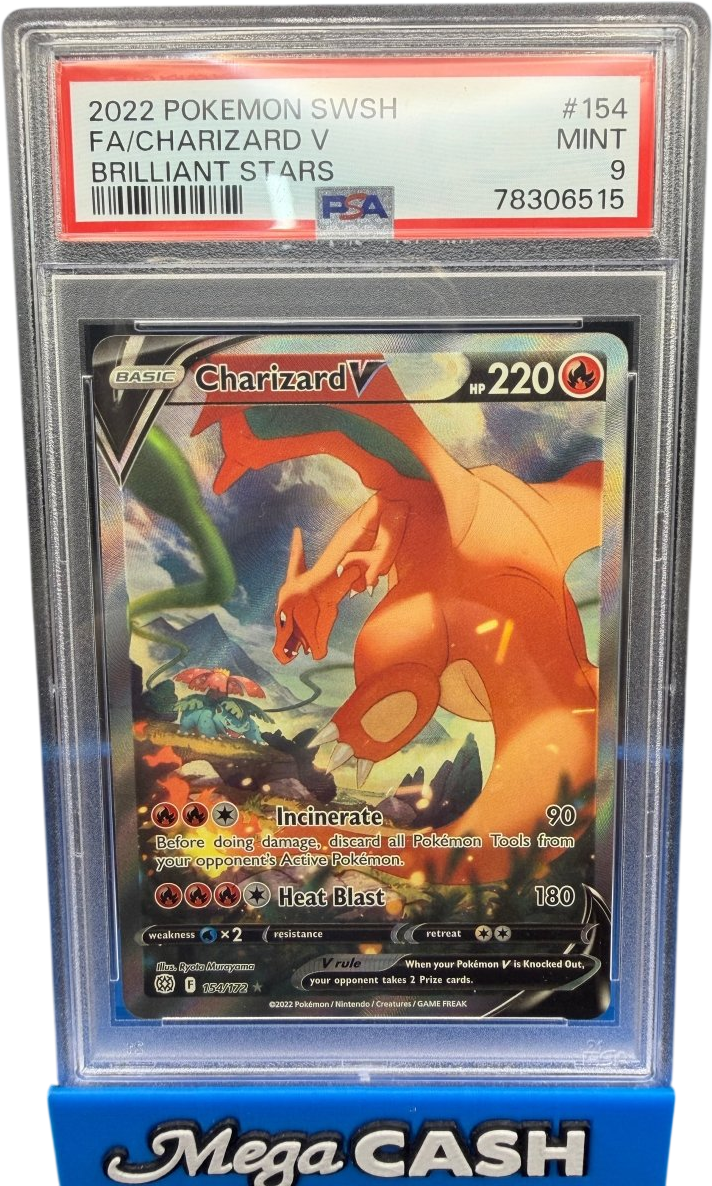 Pokémon - Charizard V 154/172 PSA 9 - Mega Cash Sydney