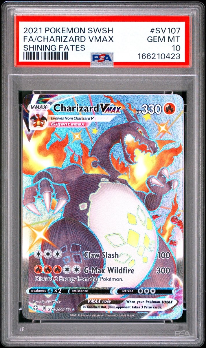 Pokémon - Charizard Vmax SV107/SV122 Shining Fates PSA 10 - Mega Cash Sydney