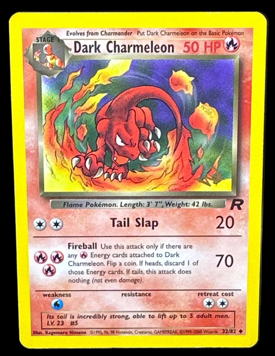 Pokemon - Dark Charmeleon 32/82 W Stamped WOTC Promo - Mega Cash Sydney