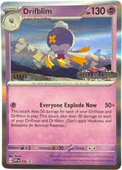 Pokémon - Drifblim SVP135 STAFF Prerelease - Mega Cash Sydney