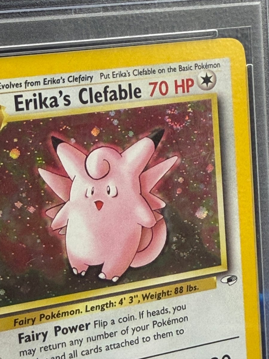 Pokémon - Erika’s Clefable 3/132 1st edition PSA 9 (Double Swirl) - Mega Cash Sydney