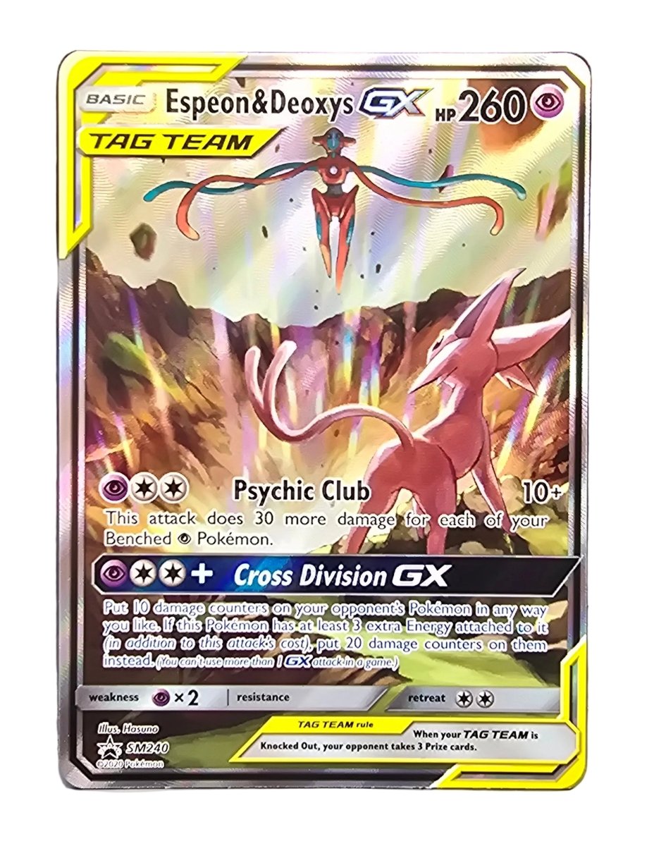 Pokémon - Espeon & Deoxys GX - SM240 - Black Star Promo - Sun & Moon - Mega Cash Sydney