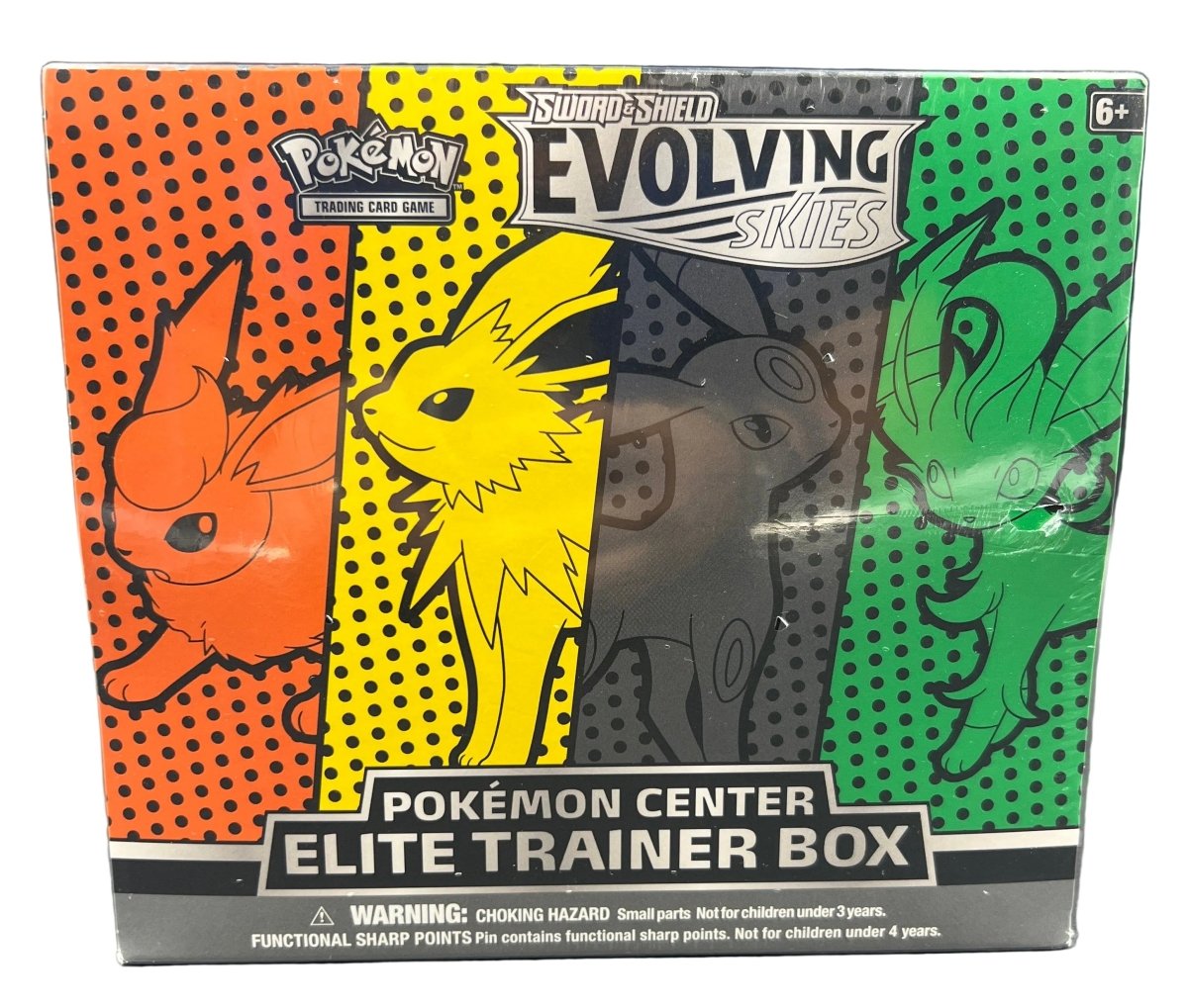 Pokemon - Evolving skies ETB - Pokemon Centre (Green) Rip on seal - Mega Cash Sydney
