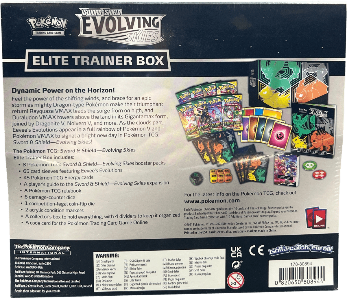 Pokémon - Evolving Skies ETB Sword & Shield - Mega Cash Sydney