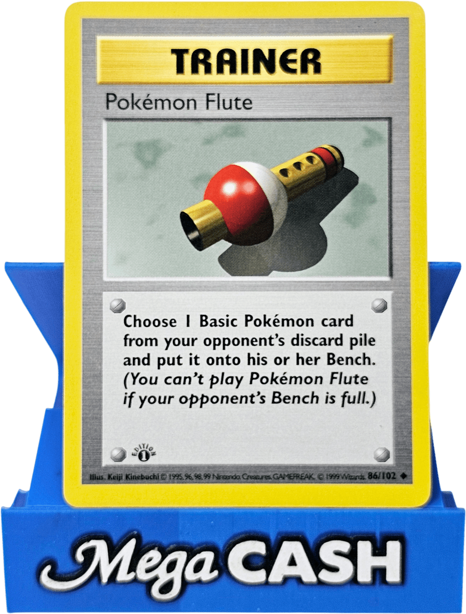 Pokemon Flute 86/102 First 1st Edition Shadowless Base Set 1999 NM - Mega Cash Sydney