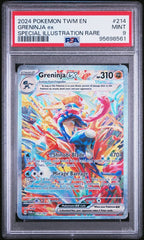 Pokémon - Greninja Ex 214/167 PSA 9 Twlight Masquerade - Mega Cash Sydney