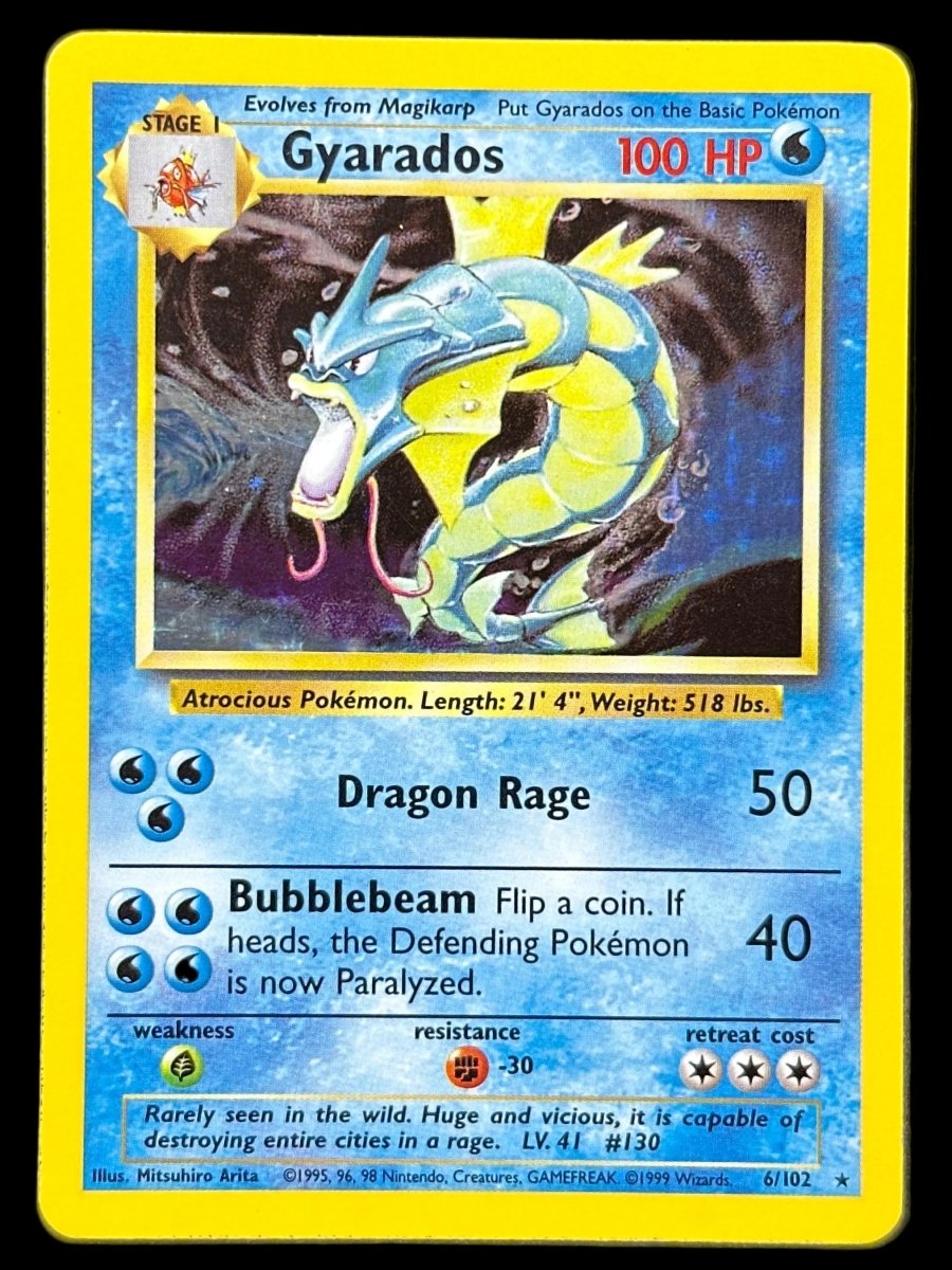 Pokemon - Gyarados 6/102 Holo Base Set Unlimited - Mega Cash Sydney