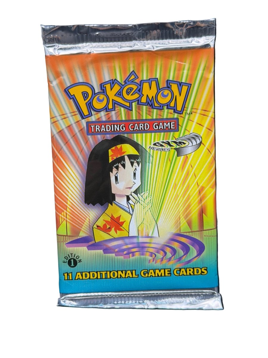 Pokémon - Gym Heroes 1st Edition Booster Pack (Erika Art) - Mega Cash Sydney