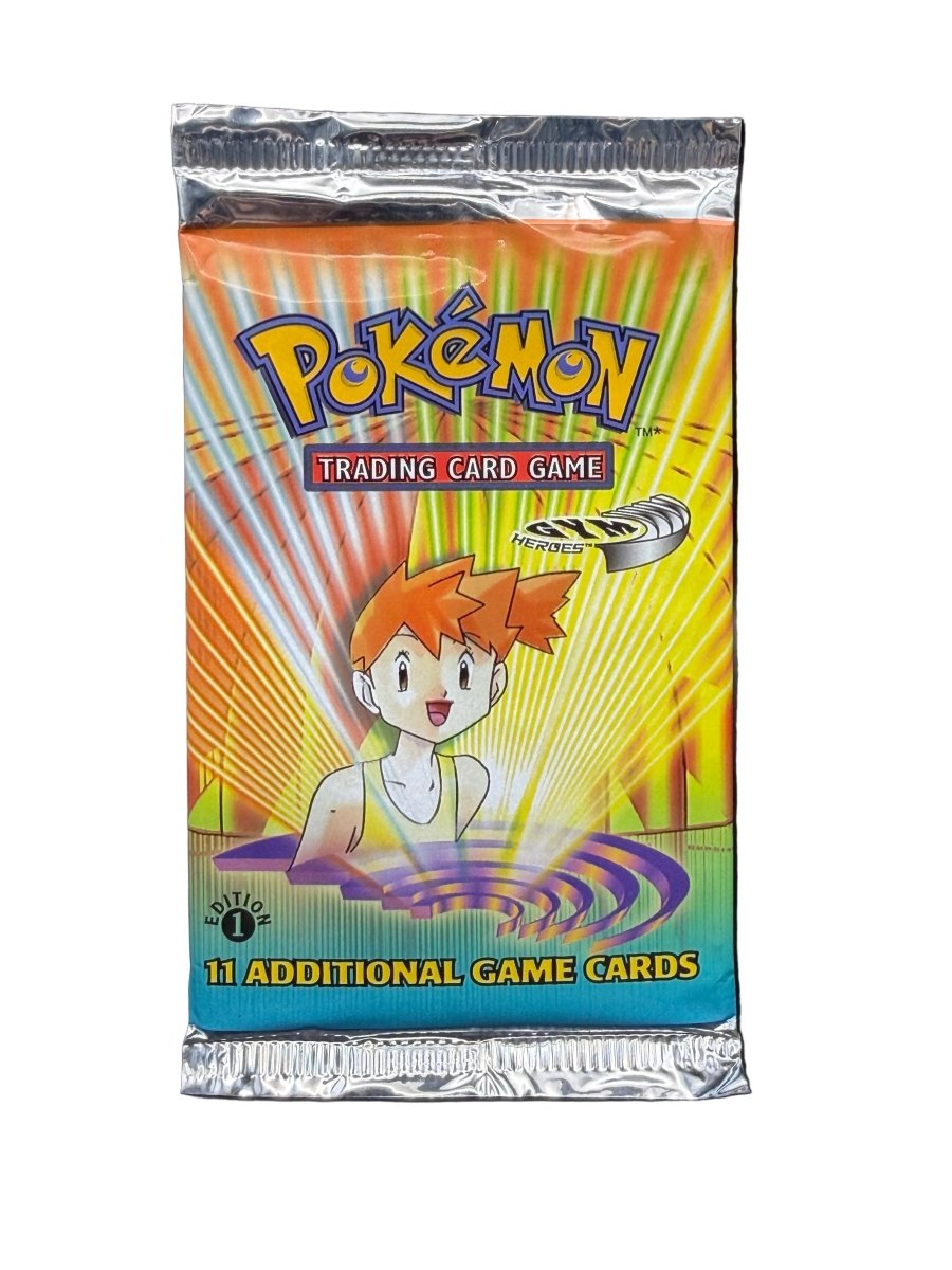Pokémon - Gym Heroes 1st Edition Booster Pack (Misty Art) - Mega Cash Sydney
