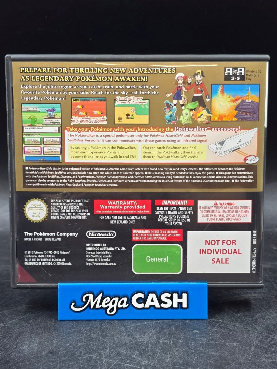 Pokemon - Heart Gold Soul Silver - Nintendo DS Game - Mega Cash Sydney