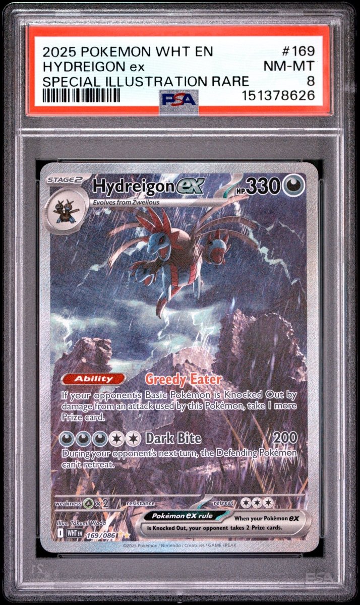 Pokemon - Hydreigon EX - 169/086 - PSA 8 - White Flare - Mega Cash Sydney