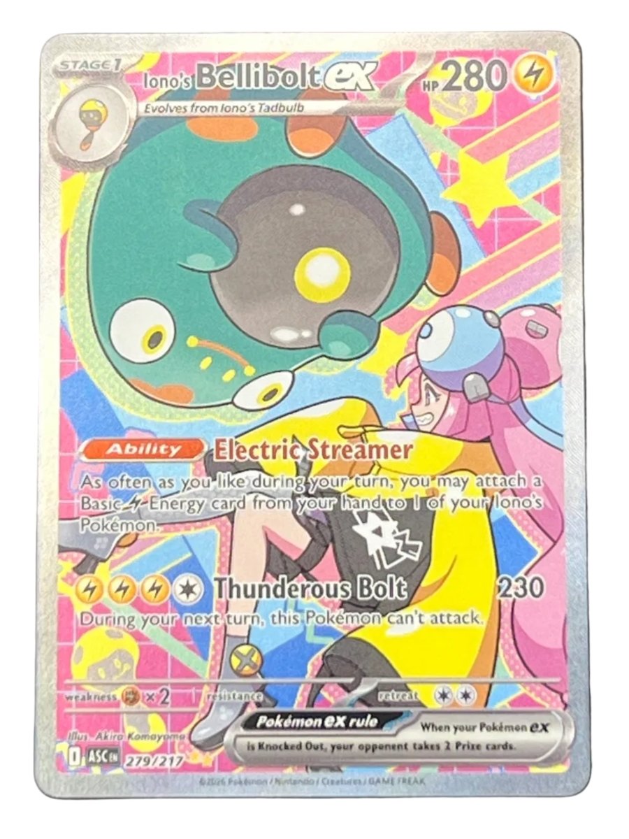 Pokémon - Iono’s Bellibolt Ex - 279/217 - Ascended Heros - Mega Cash Sydney