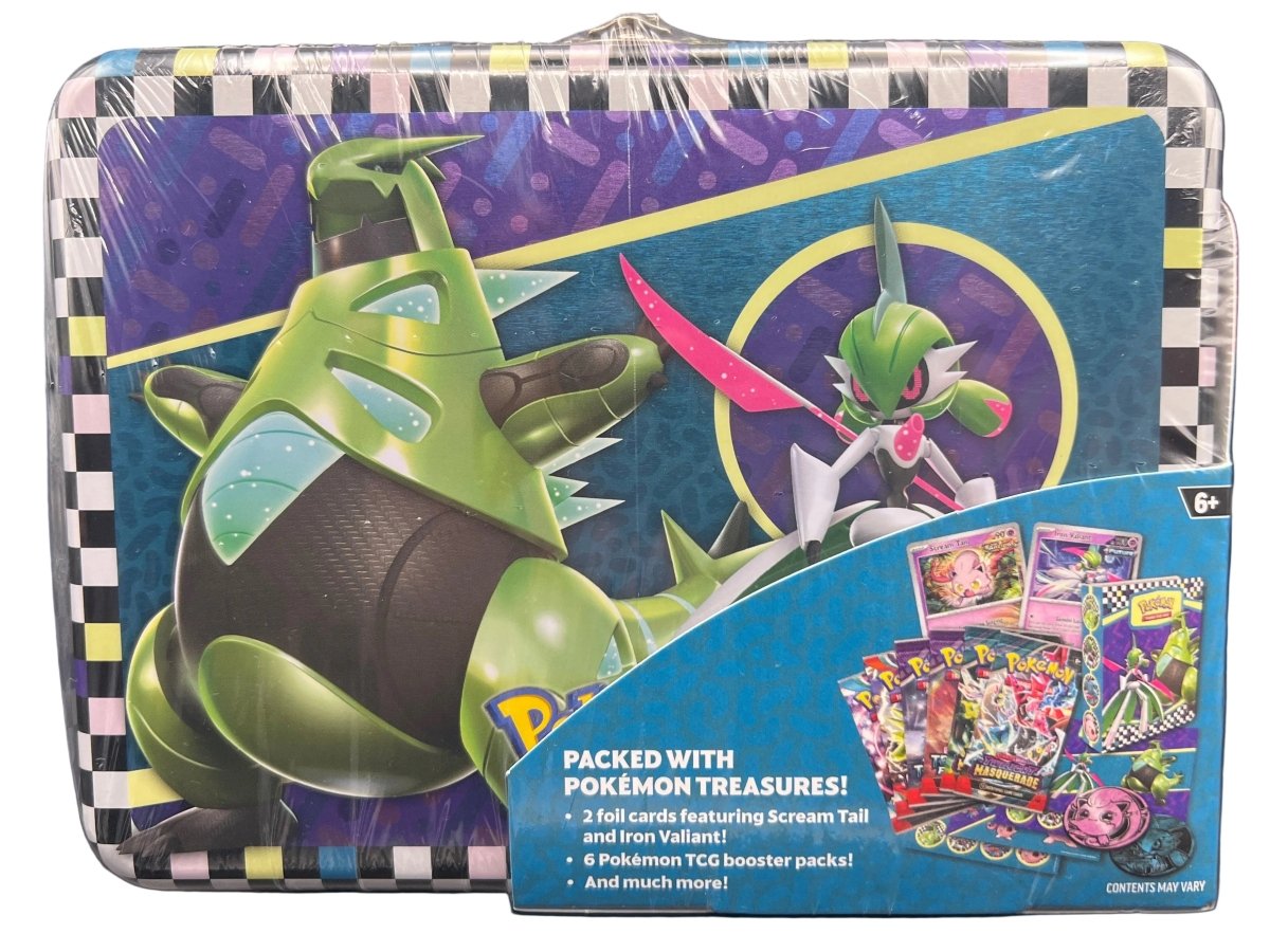 Pokemon - Iron Valiant Treasure Chest Tin - Mega Cash Sydney