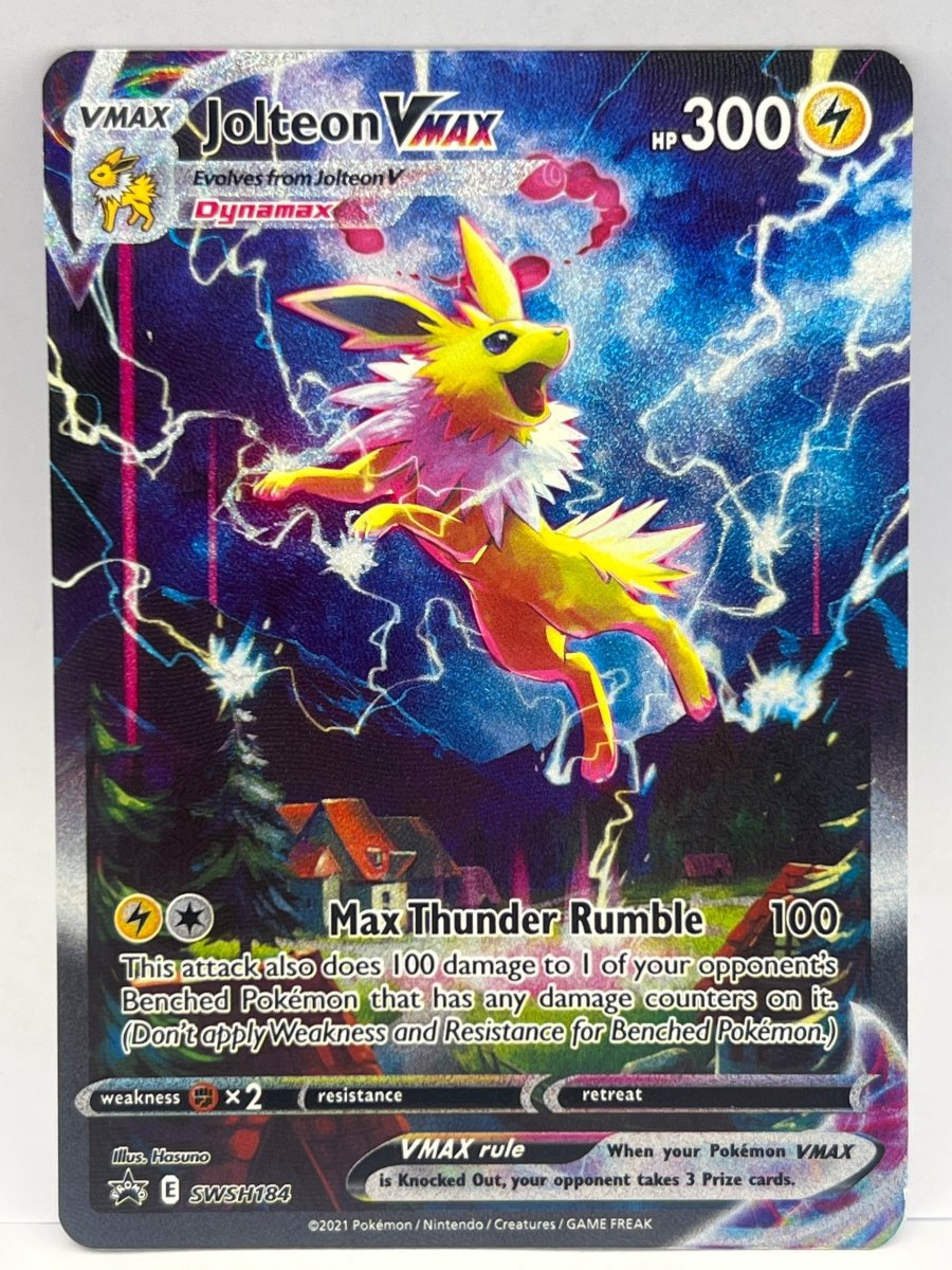 Pokémon- Jolteon Vmax SWSH184 Black Star Promo - Mega Cash Sydney