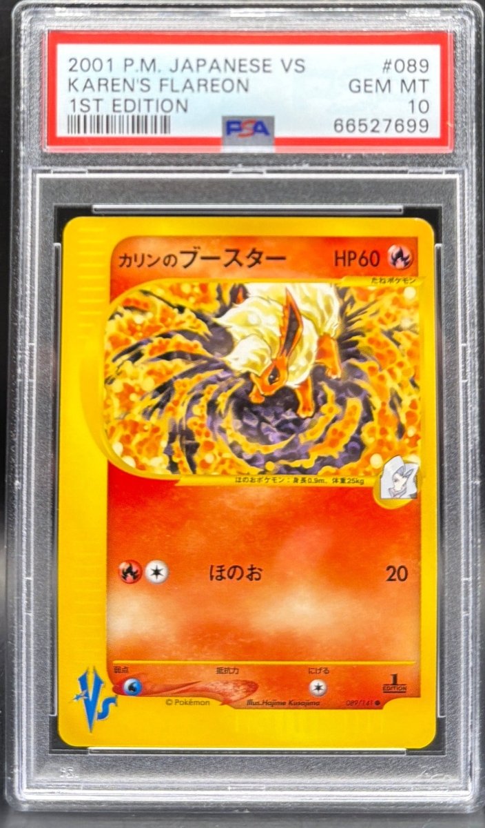 Pokemon - Karens Flareon 089/141 PSA 10 - 1st Edition (JAP) - Mega Cash Sydney