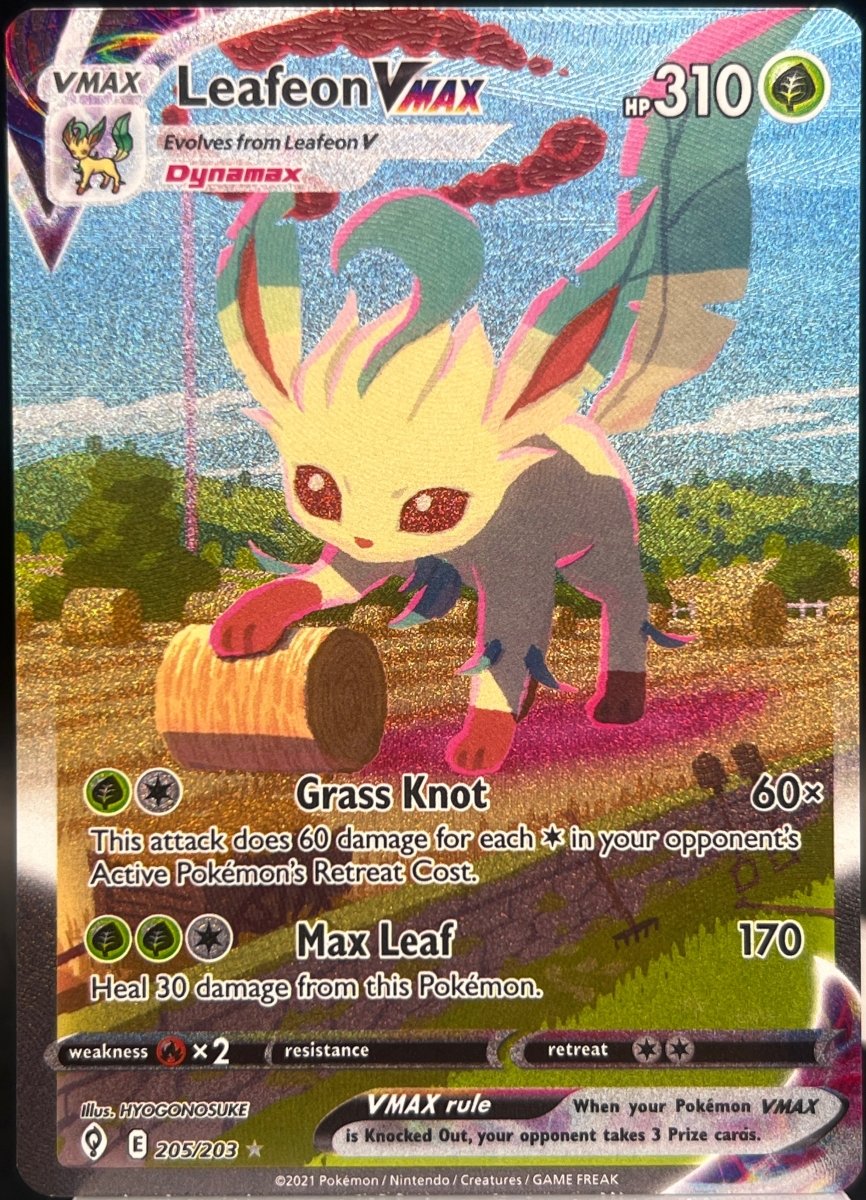 Pokémon - Leafeon Vmax 205/203 Evolving Skies - Mega Cash Sydney