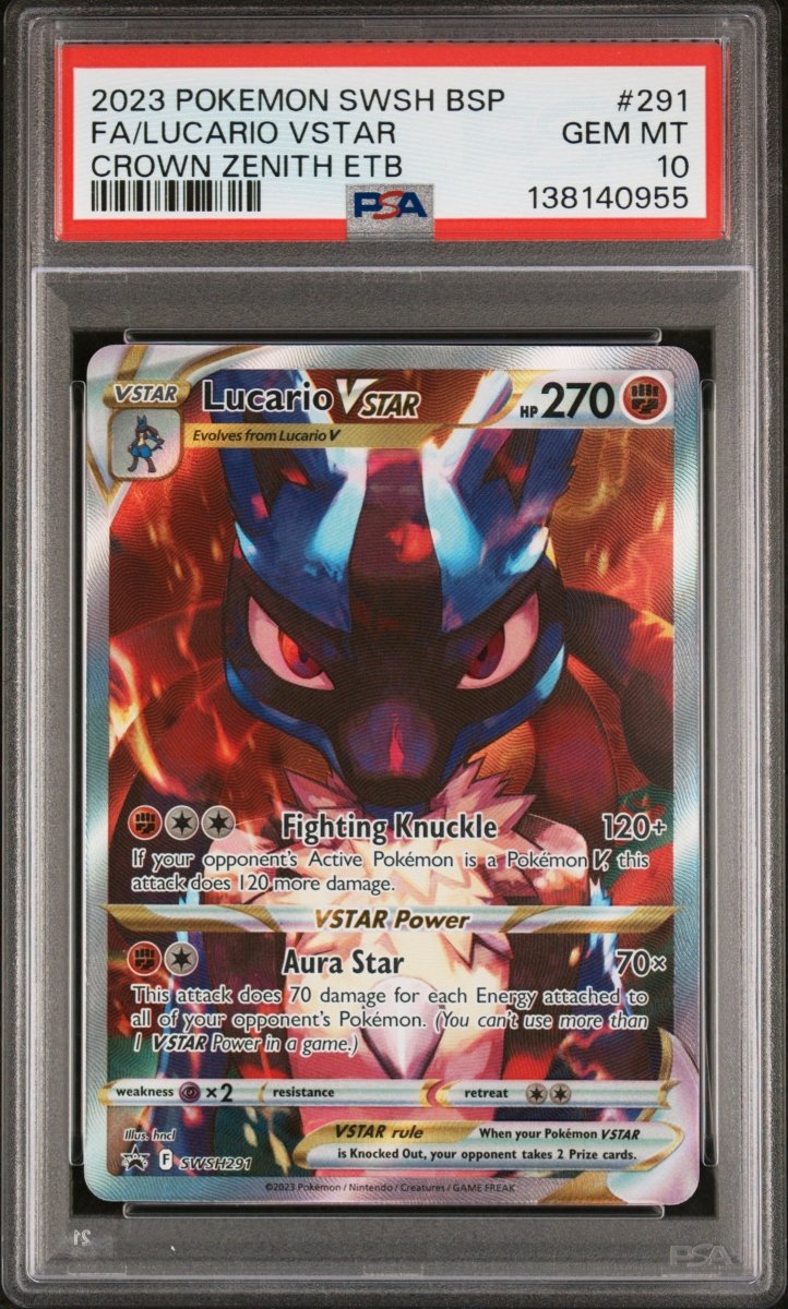 Pokémon - Lucario vstar SWSH291 PSA 10 - Mega Cash Sydney