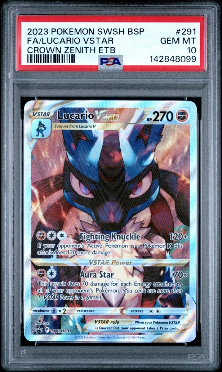 Pokémon - Lucario Vstar SWSH291 PSA 10 - Mega Cash Sydney