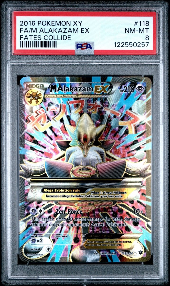 Pokémon - M Alakazam Ex 118/124 PSA 8 - Mega Cash Sydney