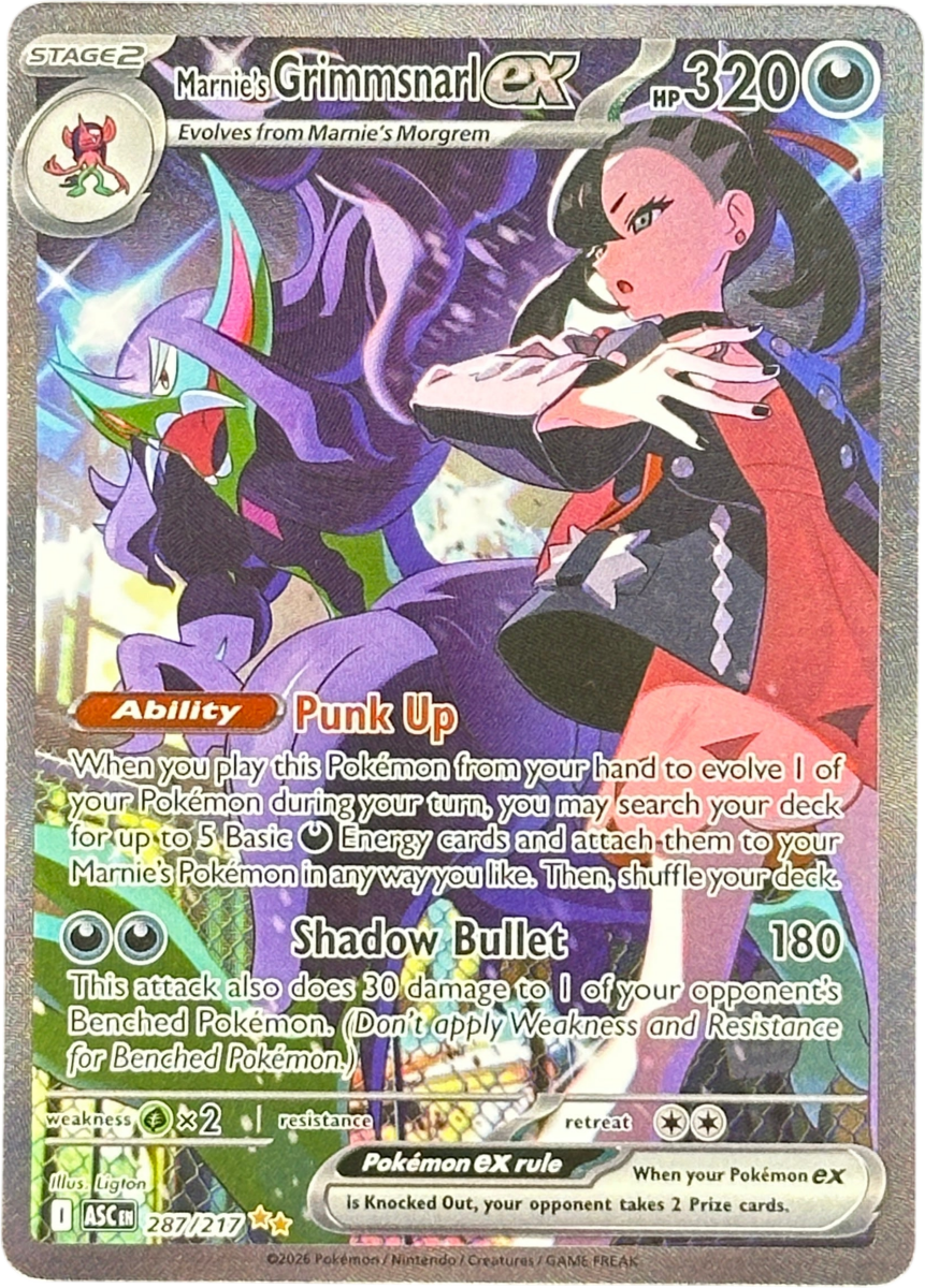 Pokemon - Marnie’s Grimmsnarl EX - Ascended Heroes - Mega Cash Sydney