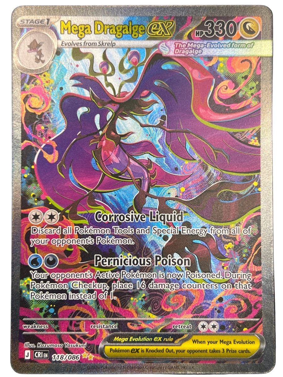 Pokémon - Mega Dragalge Ex 118/086 Chaos Rising - Mega Cash Sydney