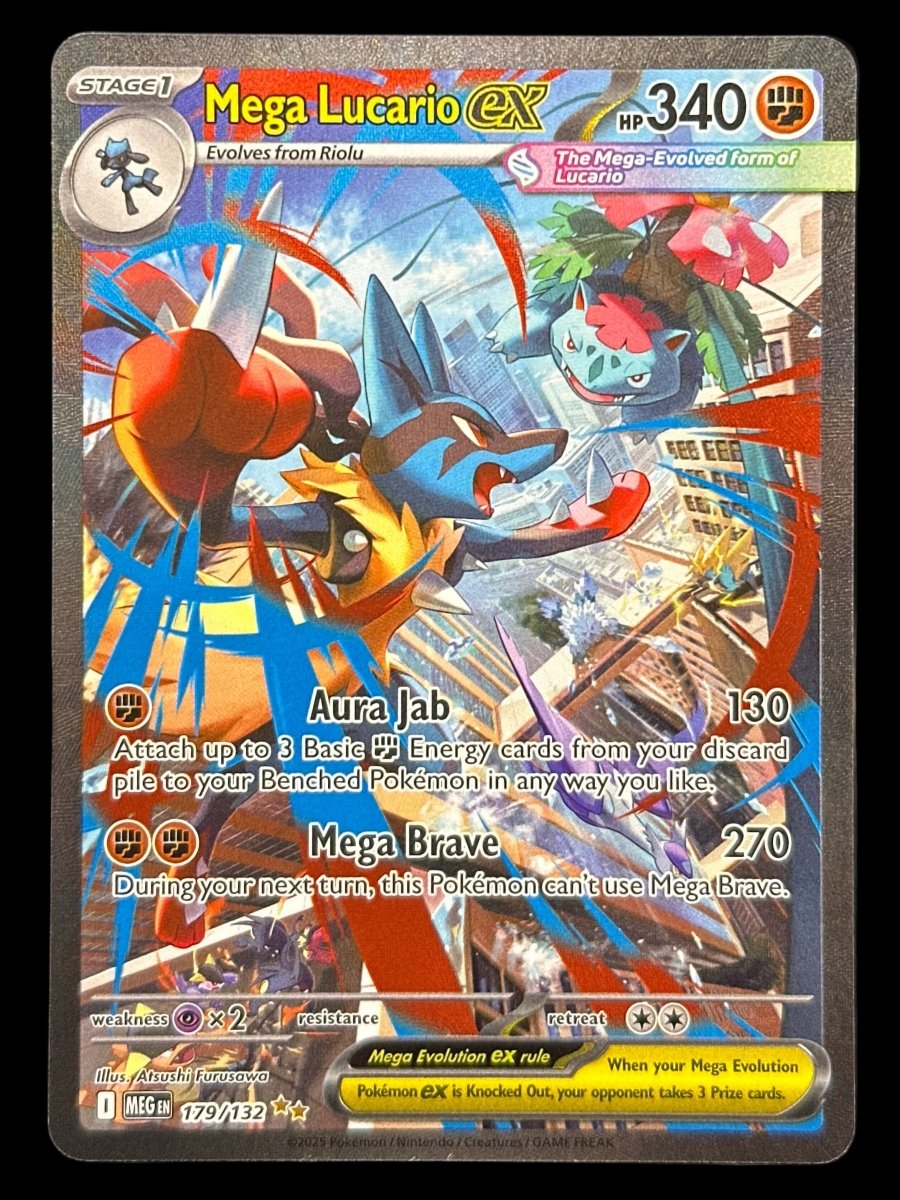 Pokemon - Mega Lucario EX 179/132 Mega Evolution Base - Mega Cash Sydney