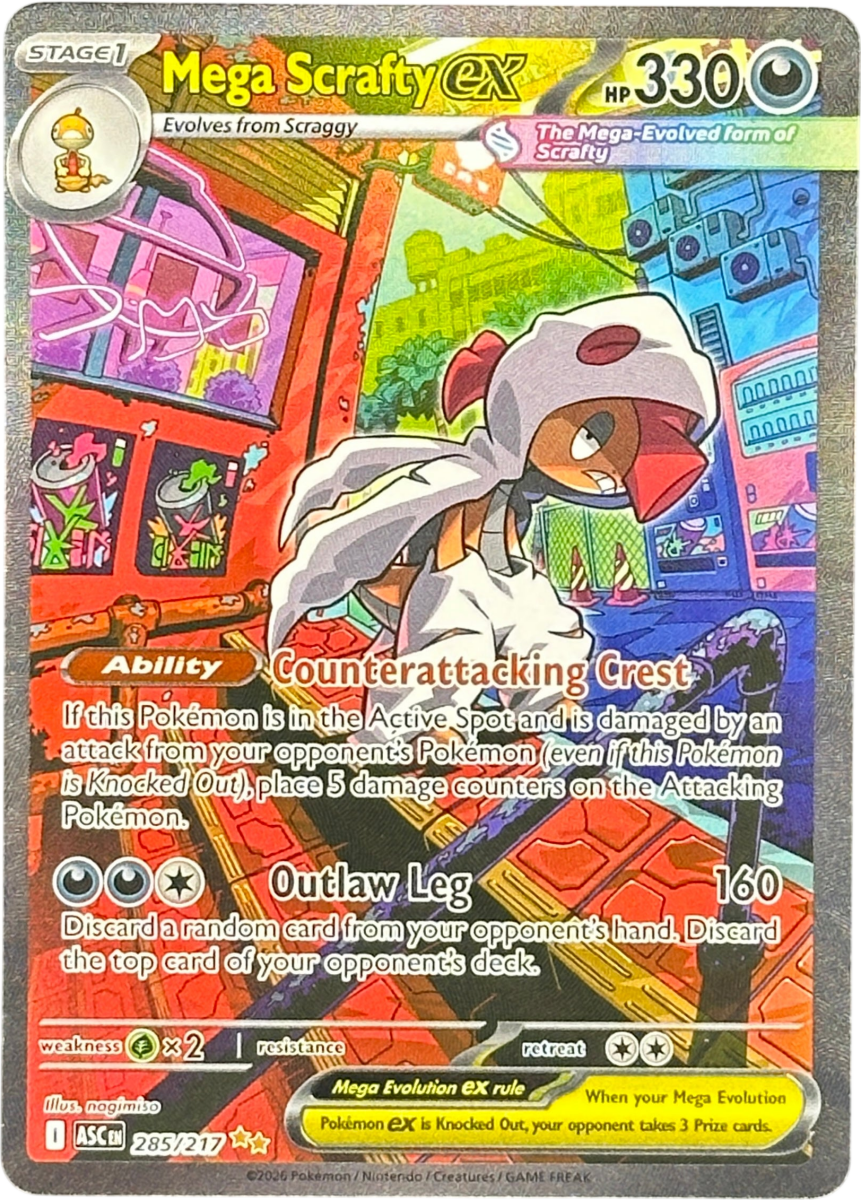 Pokemon - Mega Scrafty EX - Ascended Heroes - Mega Cash Sydney