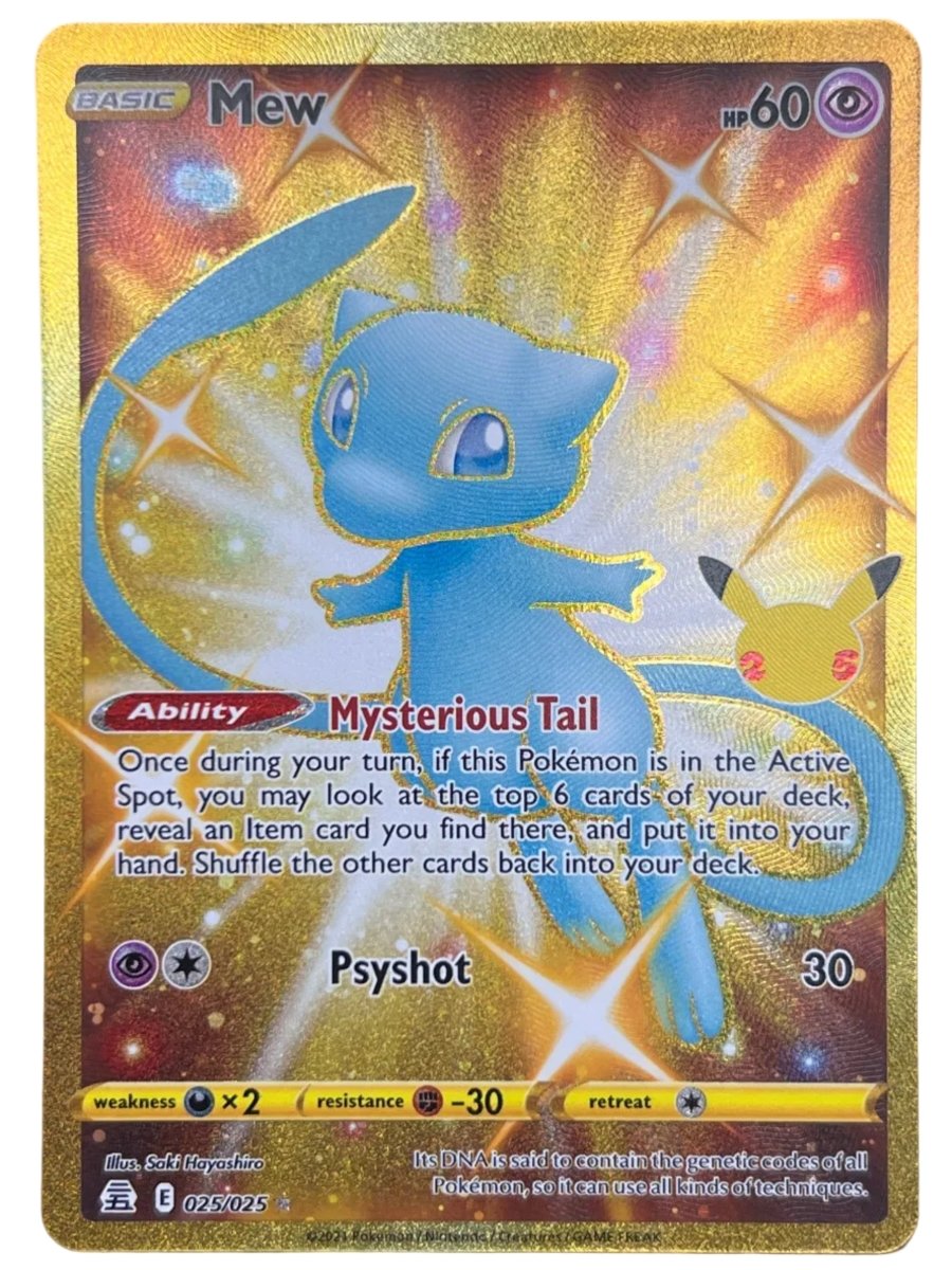 Pokémon - Mew 025/025 25TH Anniversary Celebration - Mega Cash Sydney