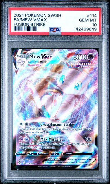 Pokémon - MEW VMAX 114/264 PSA 10 - Ultra Rare Fusion Strike SWSH - Mega Cash Sydney