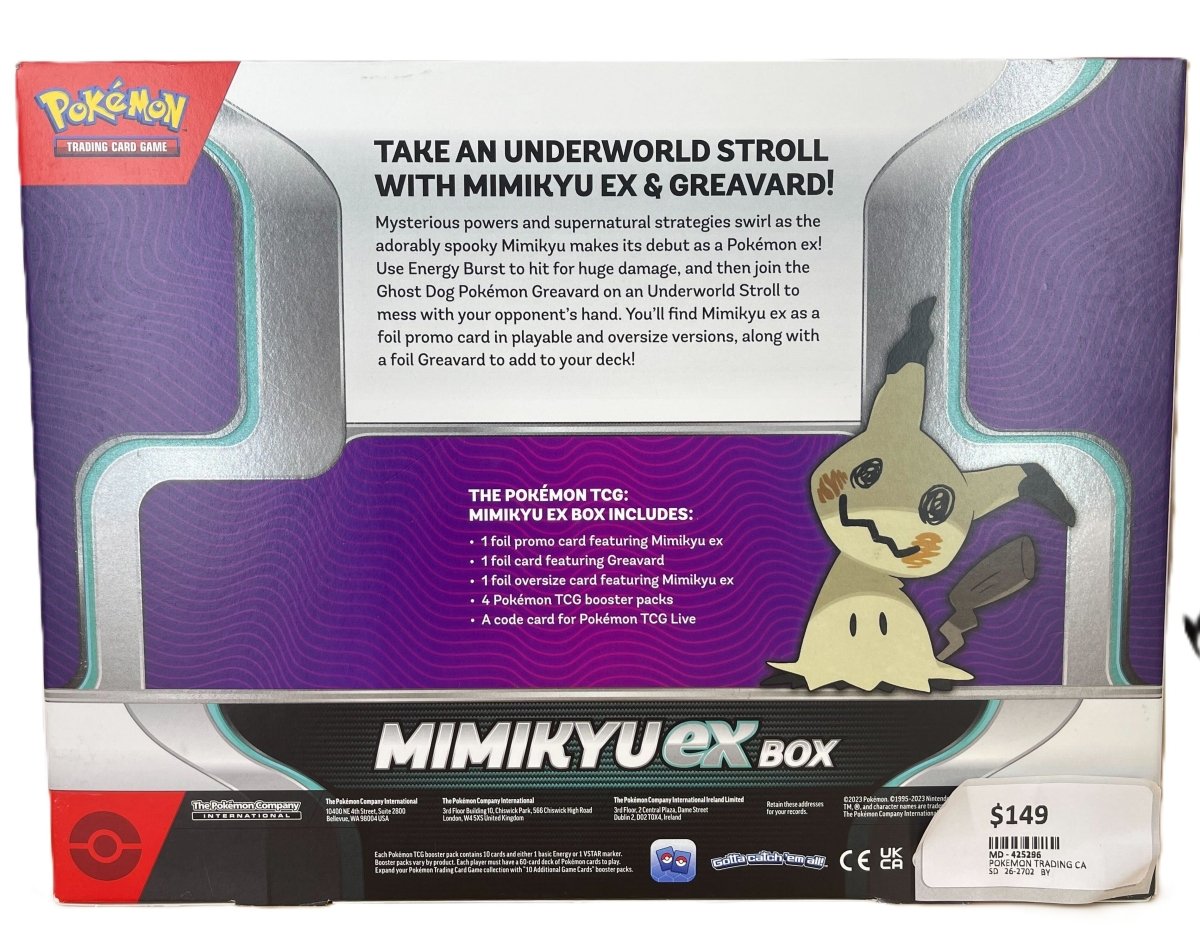 Pokemon Mimikyu ex Box - Mega Cash Sydney