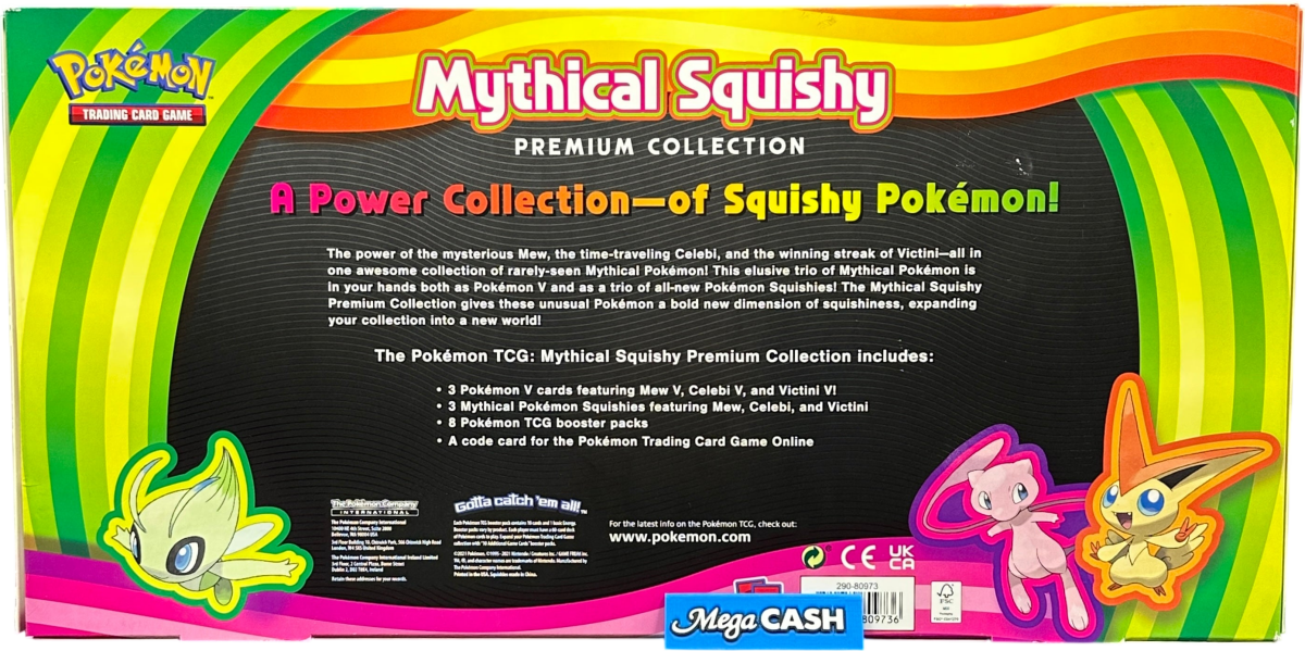 Pokemon - Mythical Squishy Premium Collection - Mega Cash Sydney