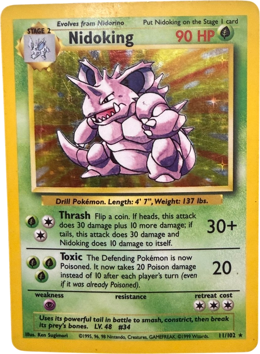 Pokémon - Nidoking 11/102 Holo - Mega Cash Sydney