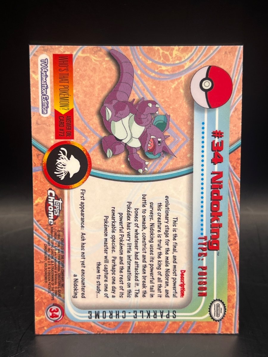Pokémon - Nidoking Topps Chrome - Sparkle Chrome - Mega Cash Sydney