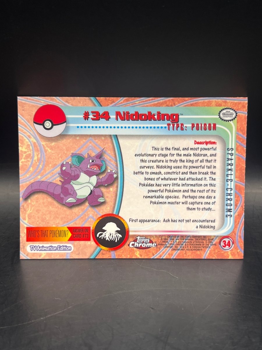 Pokémon - Nidoking Topps Chrome - Sparkle Chrome - Mega Cash Sydney