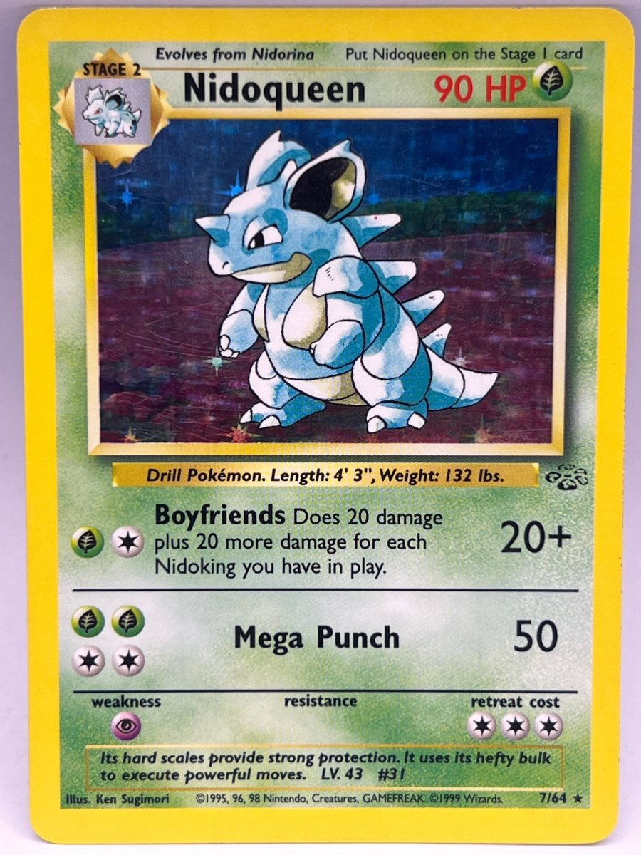 Pokémon - Nidoqueen Holo 7/64 Jungle - Mega Cash Sydney