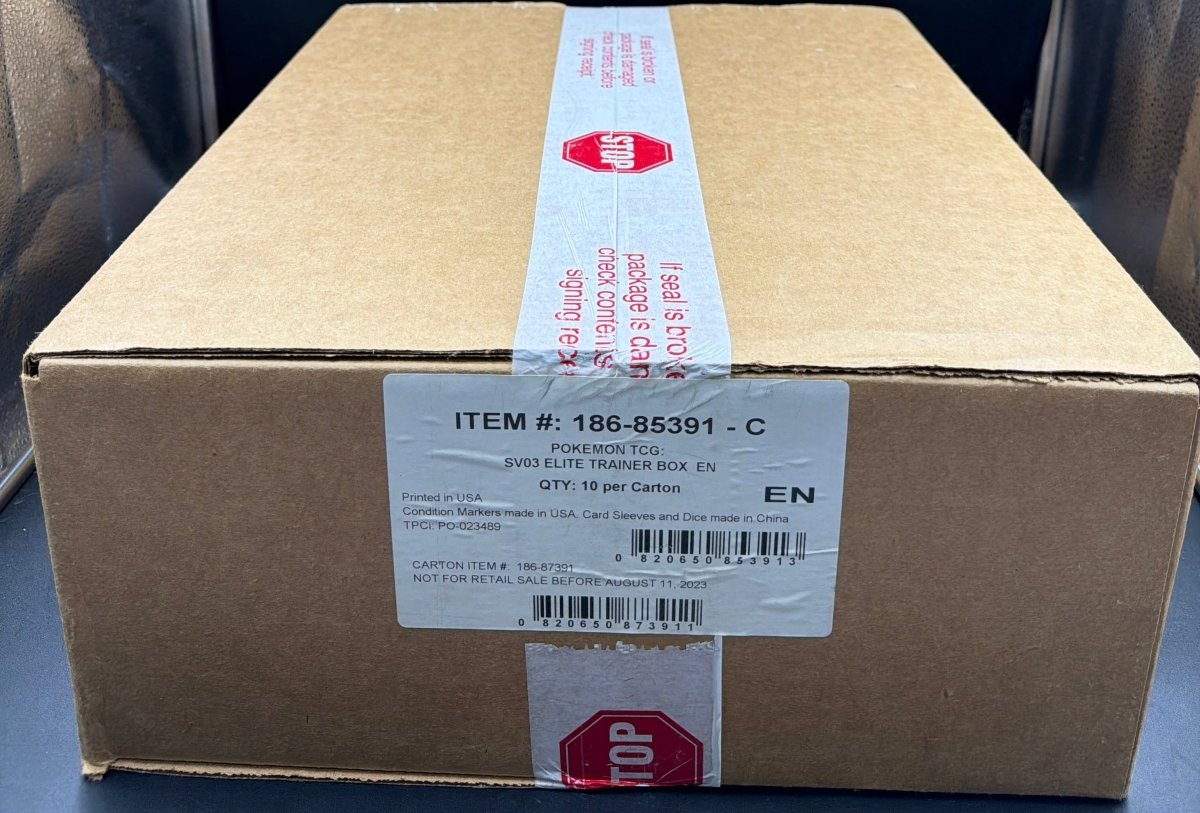 Pokemon - Obsidian Flames ETB case Factory Sealed - Mega Cash Sydney