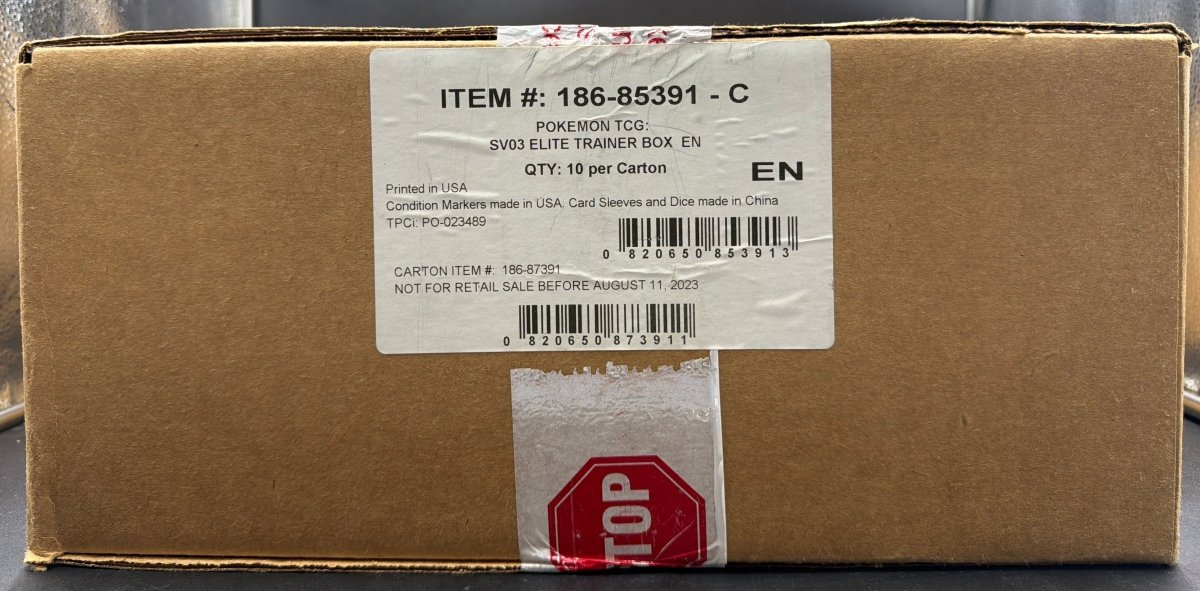 Pokemon - Obsidian Flames ETB case Factory Sealed - Mega Cash Sydney