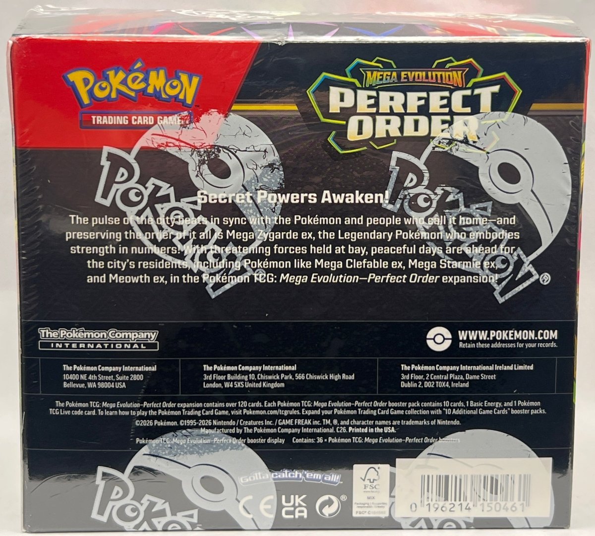 Pokémon - Perfect Order Booster Box - Mega Cash Sydney