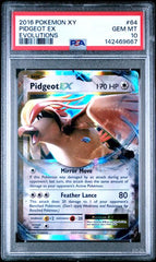Pokémon - Pidgeot EX - 64/108 - PSA 10 XY Evolutions - Mega Cash Sydney