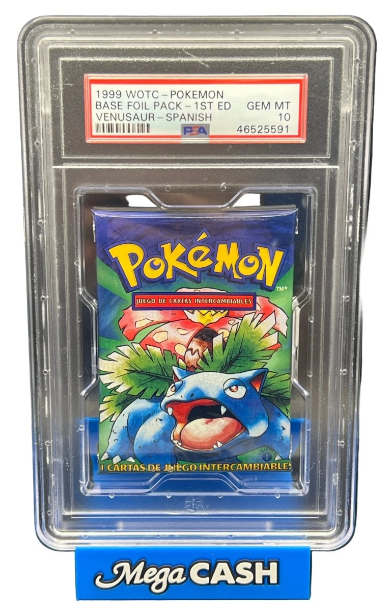 POKÉMON - PSA 10 1ST Edition Base Set Venusaur Pack (SPANISH) - Mega Cash Sydney