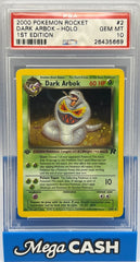 Pokémon - PSA 10 1ST Edition Darl Arbok 2/82 Holo - Mega Cash Sydney