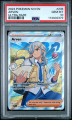 Pokemon -PSA 10 Arven 235/198 Scarlet & Violet Base - Mega Cash Sydney