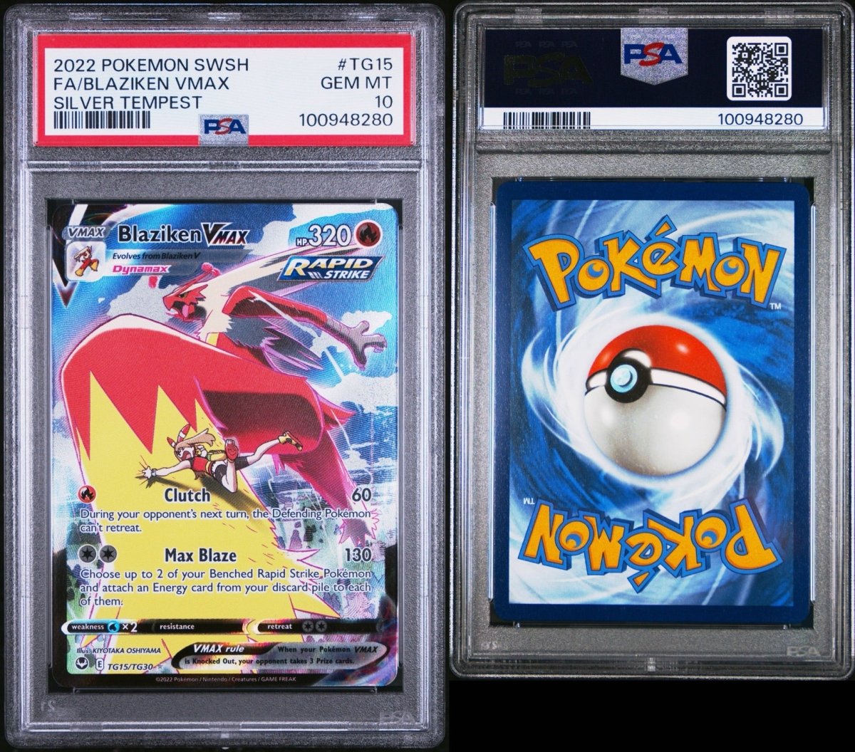 Pokémon - PSA 10 - Blaziken V Max - TG15/TG30 - Silver Tempest - Mega Cash Sydney