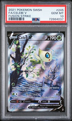 Pokemon - PSA 10 Celebi V 245/264 Fusion Strike - Mega Cash Sydney