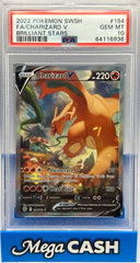 Pokémon - PSA 10 Charizard V 154/172 Brilliant Stars - Mega Cash Sydney