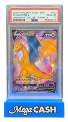 Pokémon - PSA 10 - Charizard V - SWSH050 Champion Path ETB Promo - Mega Cash Sydney