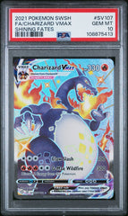 Pokémon - PSA 10 - Charizard Vmax SV107/SV122 Shining Fates - Mega Cash Sydney