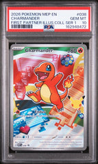 Pokémon - PSA 10 Charmander MEP038 First Parther Illustration Promo - Mega Cash Sydney