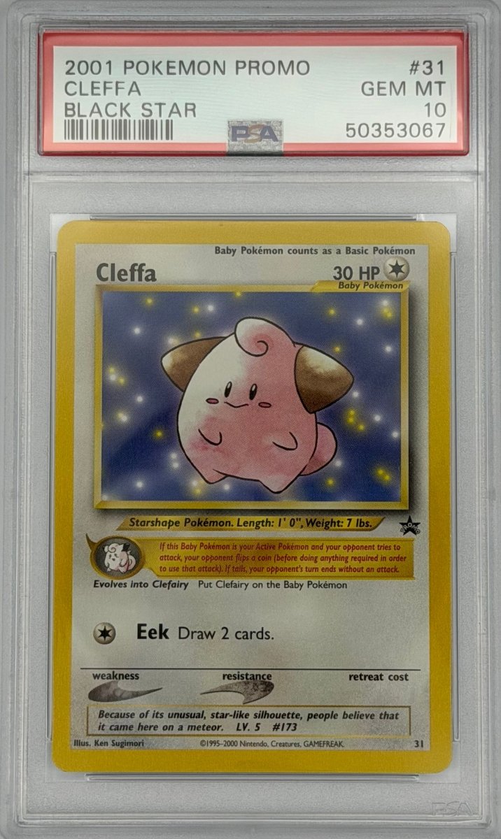 Pokemon PSA 10 Cleffa 31 Black Star Promo - Mega Cash Sydney